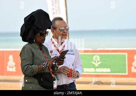 Yanbu, Saudi Arabia. 31st Dec 2022. during the Starting podium ceremony of the Dakar 2023, on December 31, 2022 near Yanbu, Saudi Arabia - Photo Gigi Soldano / DPPI Credit: DPPI Media/Alamy Live News Stock Photo