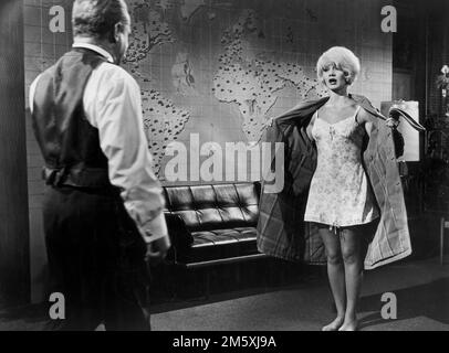 James Cagney, Liselotte Pulver, on-set of the Film, 'One, Two, Three', United Artists, 1961 Stock Photo