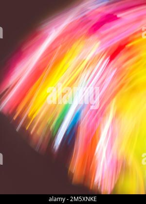 Trend creative defocused light leaks effects. Optical lens rainbow flare effect. Stock Photo