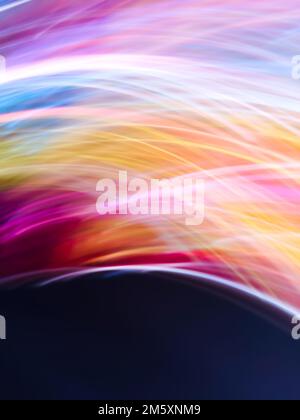 Future trends in modern technologies defocused. Stock Photo