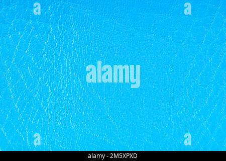 Blue leather texture closeup detailed background. Stock Photo