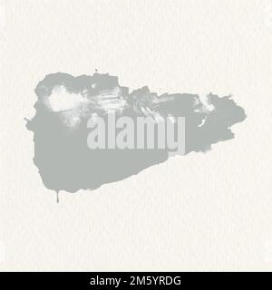 Grayish green watercolor stroke texture element vector Stock Vector