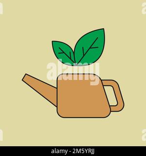Planting plant environment icon design element vector Stock Vector