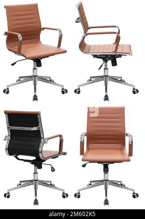 Office computer chair. Isolated from the background. View from different sides Stock Photo