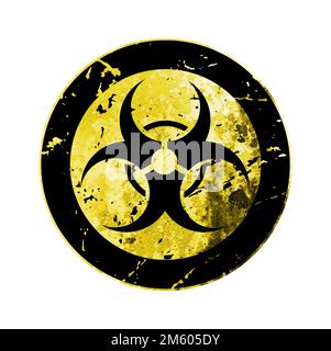 warning sign on white background Stock Vector