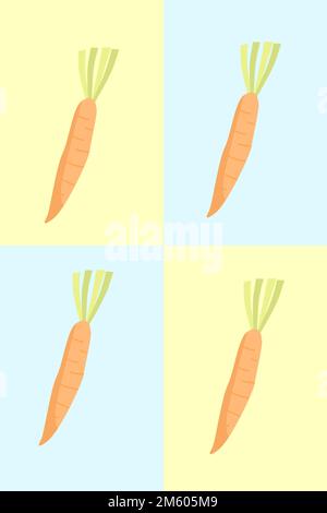 Carrot pattern background vector Stock Vector