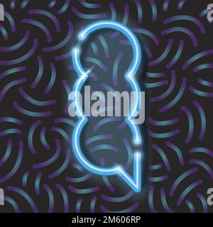 Blue speech balloon background vector Stock Vector