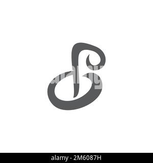 letter dr curves smooth logo vector Stock Vector