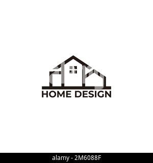 home decor design property logo vector Stock Vector