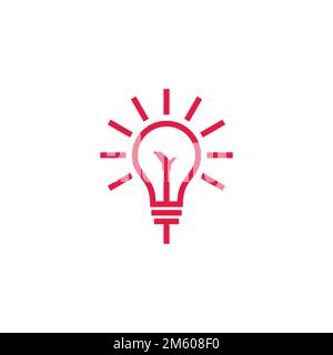 light bulb clean shine hand logo vector Stock Vector