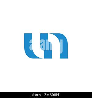 letter lr simple geometric negative space logo vector Stock Vector