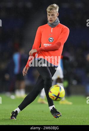Brighton and Hove, UK. 31st Dec, 2022. Jan Paul van Hecke of Brighton and Hove Albion warms up before the Premier League match at the AMEX Stadium, Brighton and Hove. Picture credit should read: Paul Terry/Sportimage Credit: Sportimage/Alamy Live News Stock Photo