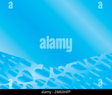 Pink-blue gradient with hearts background. Stock Vector