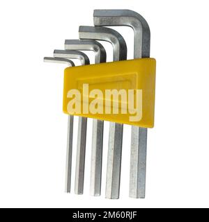 Star wrench isolated on white background steel Stock Photo