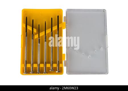 screwdriver small isolated on white background. Stock Photo
