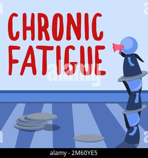 Inspiration showing sign Chronic Fatigue. Internet Concept A disease or condition that lasts for longer time Stock Photo