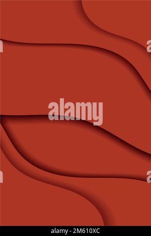 Vector abstract wavy patterned red background Stock Vector
