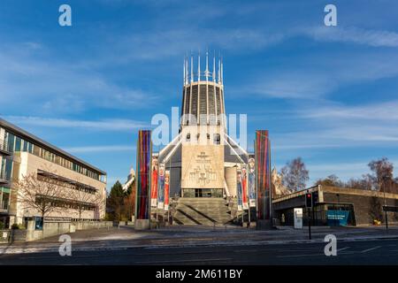 Liverpool, UK:  Metropolitan Cathedral of Christ the King, Mount Pleasant. The mother church of the Roman Catholic archdiocese of Liverpool Stock Photo