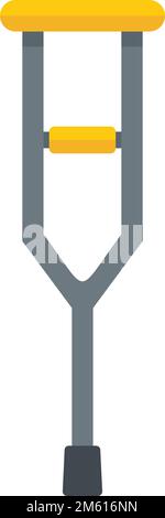 Medical crutches icon. Flat illustration of Medical crutches vector icon for web design isolated Stock Vector