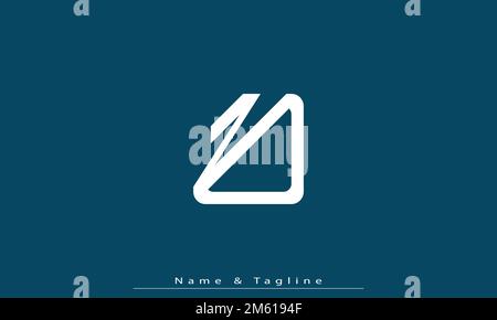Alphabet letters Initials Monogram logo NV , VN Stock Vector