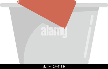 Softener basin icon. Flat illustration of Softener basin vector icon for web design isolated Stock Vector