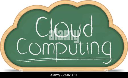 Cloud computing concept, vector eps10 illustration Stock Vector