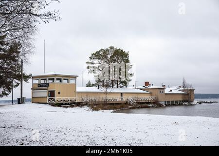 Rauhaniemen kansankylpylä or Rauhaniemi Folk Spa in Tampere, Finland Stock Photo