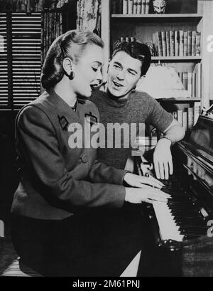 Ronald Reagan and Jane Wyman (1940s) Stock Photo