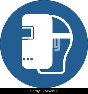 ISO 7010 M019 – Wear a welding mask Stock Vector