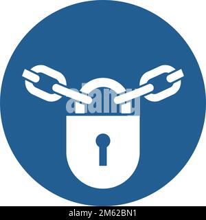 ISO 7010 M028 — install locks and keep locked Stock Vector