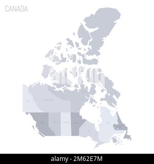 Canada, administrative divisions, provinces and territories, political ...