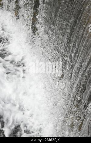 Waterfall in Park Vodice on a small river dam Stock Photo
