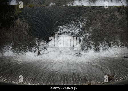 Waterfall in Park Vodice on a small river dam Stock Photo