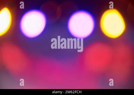 light leaks and defocused disco light Stock Photo
