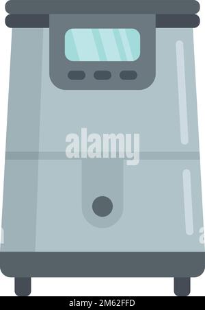 electric professional deep fryer icon vector outline illustration Stock ...