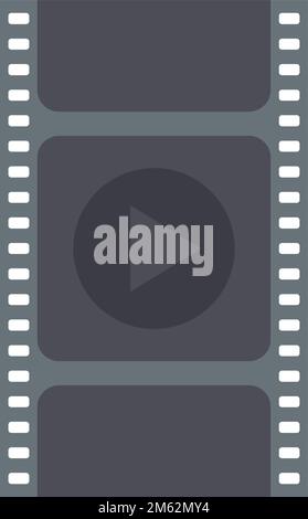 Video editing icon flat vector. Editor clip. Film computer isolated Stock Vector