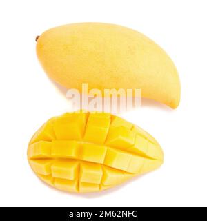 Mango isolated no white background. Stock Photo