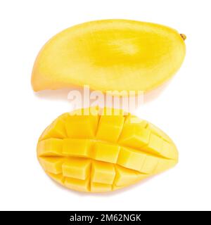 Mango isolated no white background. Stock Photo