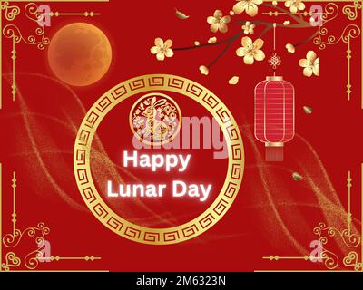 Happy Lunar New Year Day Chinese culture Stock Photo