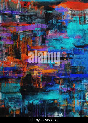Abstract background of colorful creative painting Stock Photo