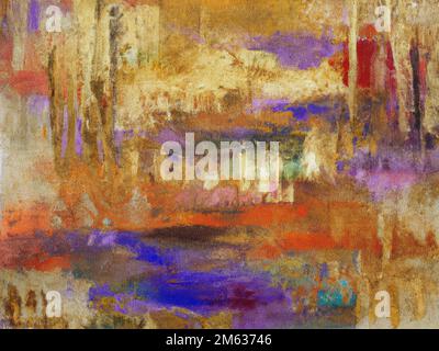 Abstract background of colorful creative painting Stock Photo