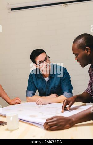Architects and engineers working at the Office Stock Photo