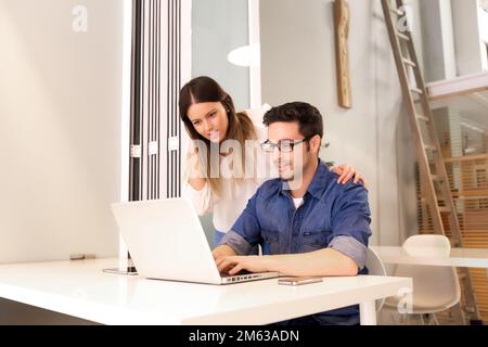 Young Entrepreneurs Working at the Office Stock Photo