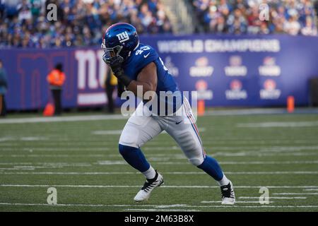 New York Giants linebacker Tomon Fox (49) runs one the field prior to an  NFL Football game in Arlington, Texas, Thursday, Nov. 24, 2022. (AP  Photo/Michael Ainsworth Stock Photo - Alamy