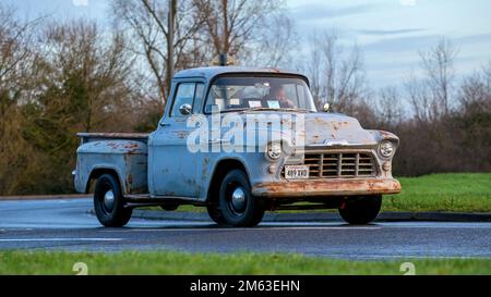 Old 1957 Chevrolet pickup truck Stock Photo