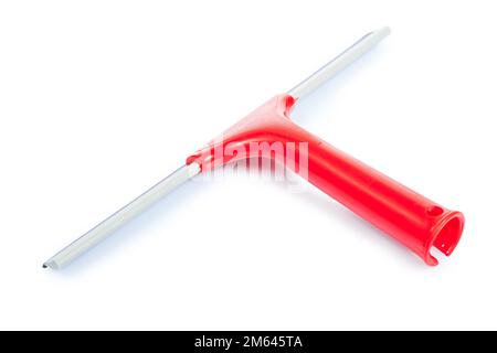 red window squeegee isolated Stock Photo
