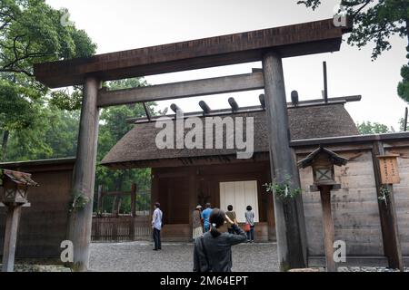 Toyouke Daijingu Betsugu Kazenomiya, (Ise Jingu Geku, Outer Shrine), Ise Grand Shrine, Ise, Mie, Japan Stock Photo