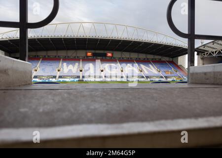 general view before the Sky Bet Championship match Wigan Athletic vs Hull City at DW Stadium, Wigan, United Kingdom. 2nd Jan, 2023. (Photo by Phil Bryan/News Images) in Wigan, United Kingdom on 1/2/2023. (Photo by Phil Bryan/News Images/Sipa USA) Credit: Sipa USA/Alamy Live News Stock Photo