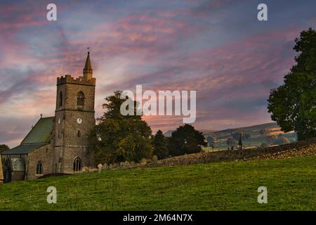 St. Margaret's Church Hawes. Yorkshire Dales. Stock Photo