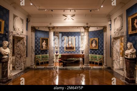 One of the leading opera and ballet theatres globally, la Scala is the most famous opera house in Milan. Here in particular its museum collection Stock Photo